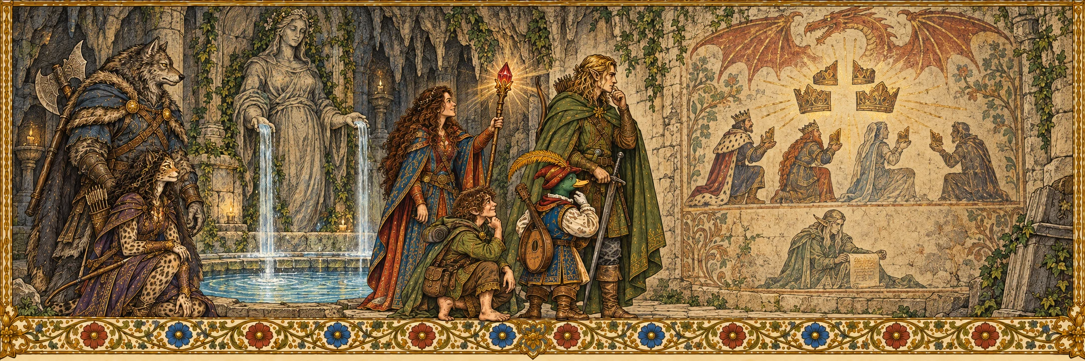 Die vier Hüter der Drachenkrone